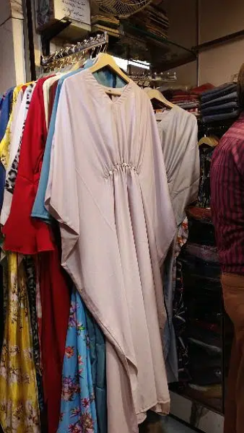 purple pink stylish kaftan dress