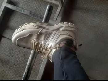 new shoes golden color