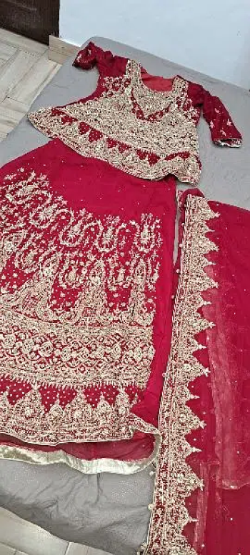 new bridal lehnga red maroon color