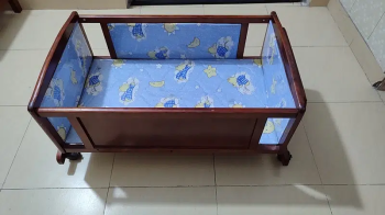 Movable wooden baby Cot Best for 0_4 months baby