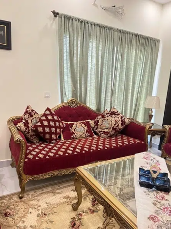 Sofa set / Corner sofa set / 7 seater sofa With 12 Cushions