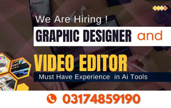 Graphic Designer & Video Editor Required. Call at 
