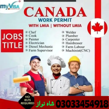 Jobs For male And female / Company Visa / Jobs In Canada