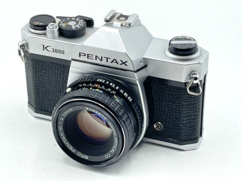 Pentax K1000 35mm SLR Camera Kit w/ 50mm or 55mm Lens - Very Good in Tempe, Arizona