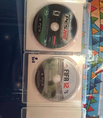 PS3 Cd اسطوانات Fifa 12 + Pes 2010