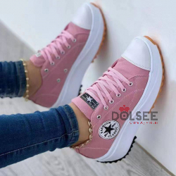 2022 Popular Fashion and Comfortable Platform Canvas Shoes Clearance Sale Cash on Delivery