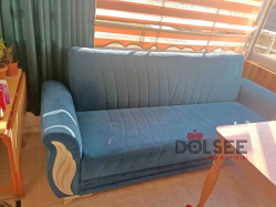 Urgent sale 2 sofas open can become a bed