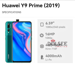 Huawei Y9 Prime, like new only 3 years used. Not any problem all cleaned