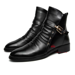COD ---- Men's boutique imported high-top leather shoes