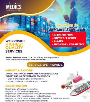 "Streamline Your Supply Chain: Seamless import & export of X-ray machines, medicine, and cosmetics.
