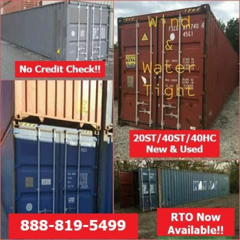 Cargo/Shipping Containers 20 & 40 footers On Sale Now! RTO available!