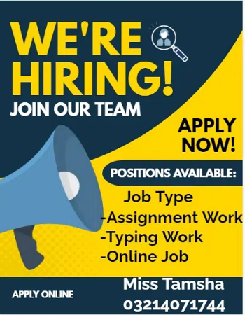 Job for Males, Females, Students (Part time, Full time Home Based Job