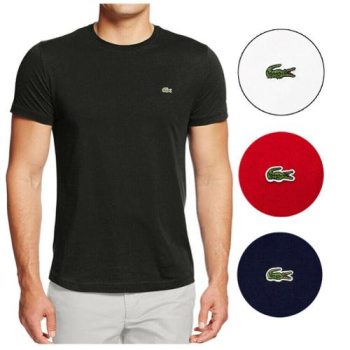 Lacoste Men's Pima Cotton Short Sleeve Crew Neck Athletic T-Shirt in Los Angeles, California