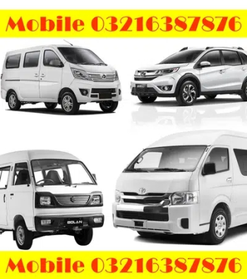 Changan Karvaan/ karwan Honda BRV Toyota Hiace Grand Cabin Van On Rent