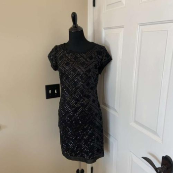 Eliza J Short Black Sequin Formal Dress Size 4 in Herriman, Utah