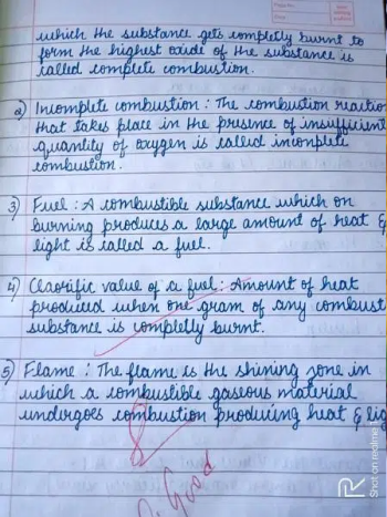 handwriting assignment work