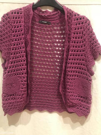 George Bolero Shrug Cardigan Size 14