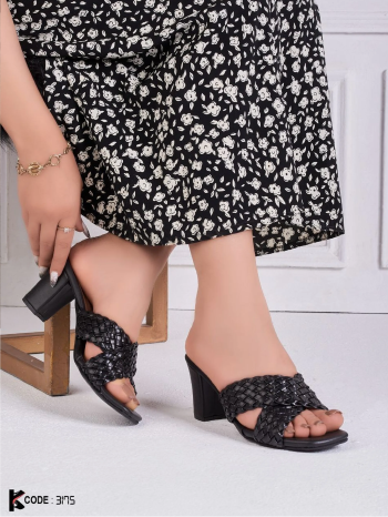 سليبر مضفر كعب 7سم