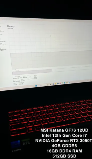 MSI Katana GF76 12UD for Sale