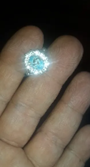 خواتم نسائية ايرانية فضة 925 بحجر فيروز نيسابوري اصلي