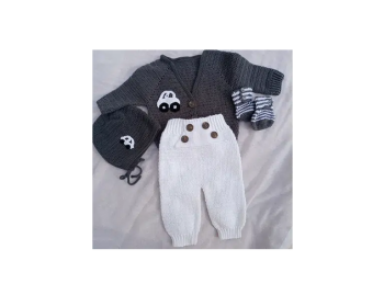 Crochet Baby Cardigan Set
