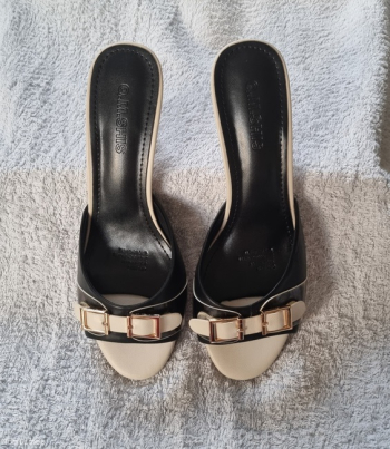 A Elegant Beautiful Lady Slitetto Shoes