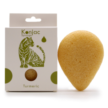 Teardrop Konjac Sponge Turmeric - Anti-wrinkle